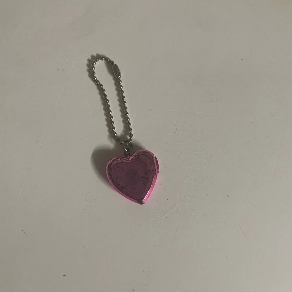 Vintage Dora The Explorer Kids Pink Heart Locket Necklace with Silver Chain